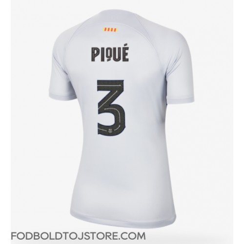 Barcelona Gerard Pique #3 Tredjetrøje Dame 2022-23 Kortærmet